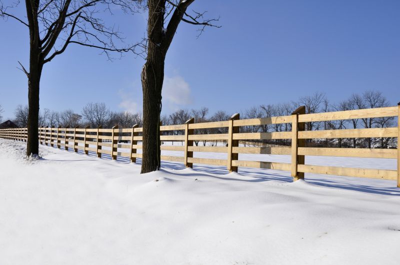 Fence Painting in Winter